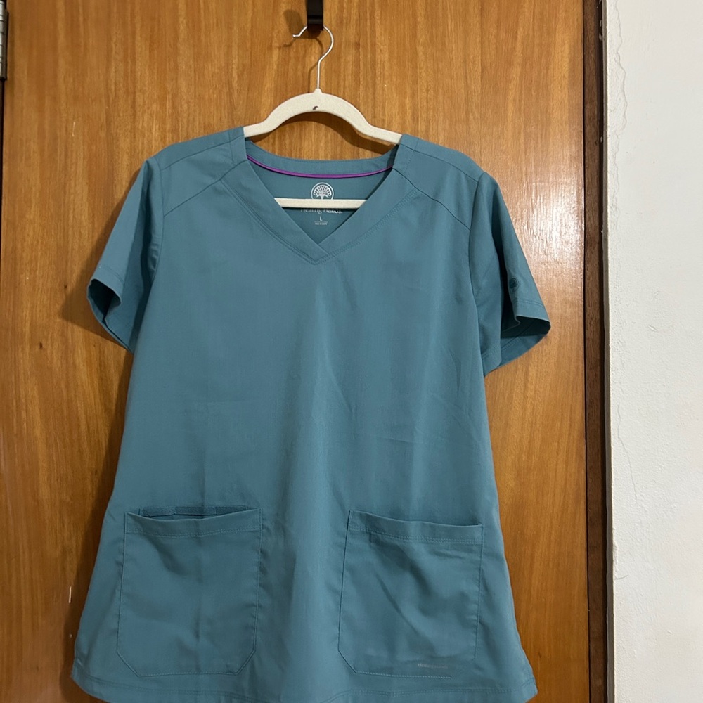 Healing Hands | Teal Scrub Top